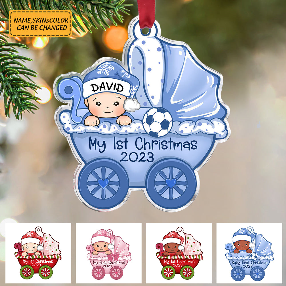 Personalized Transparent Ornament - My 1st Christmas