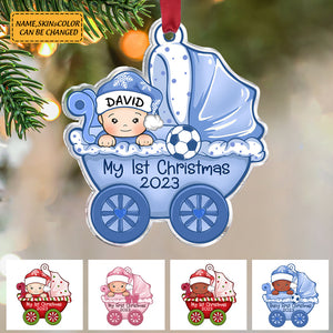Personalized Transparent Ornament - My 1st Christmas