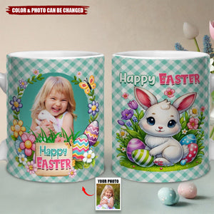 Happy Easter - Personalized Custom Photo Coffee Mug