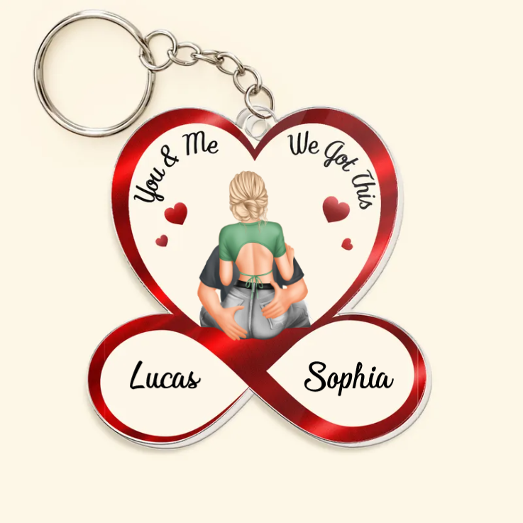 You & Me We Got This Couples - Personalized Acrylic Keychain