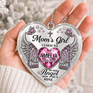 Personalized Memorial Heart Ornament, Custom Name Sympathy Gift
