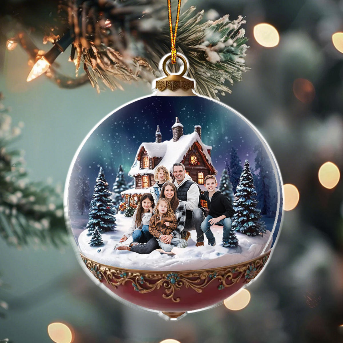 A Season Full Of Togetherness - Custom Photo Acrylic Ornament