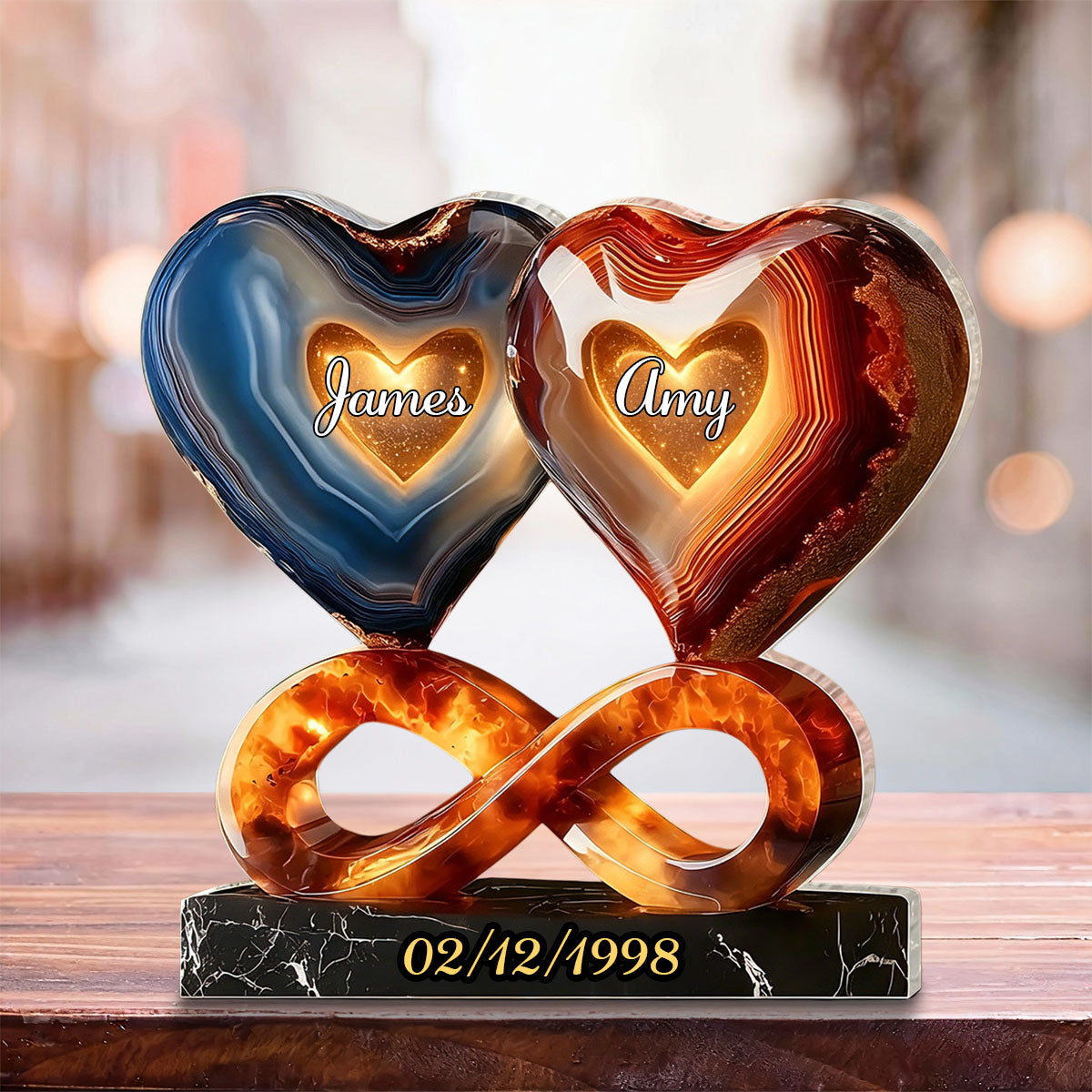 Personalized Acrylic Plaque For Couples, Anniversary Gifts, Gift For Him Or Her