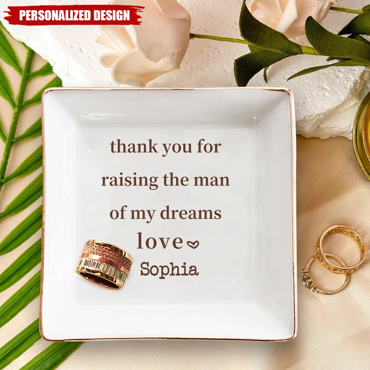 Mother of the Bride Gift / Mother of the Groom Gift - Personalized Jewelry Dish