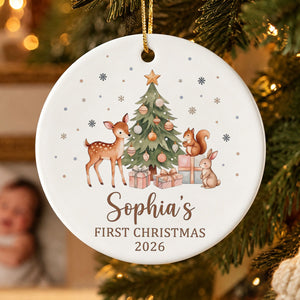 Personalized Baby's First Christmas Ornament, New Baby Gift