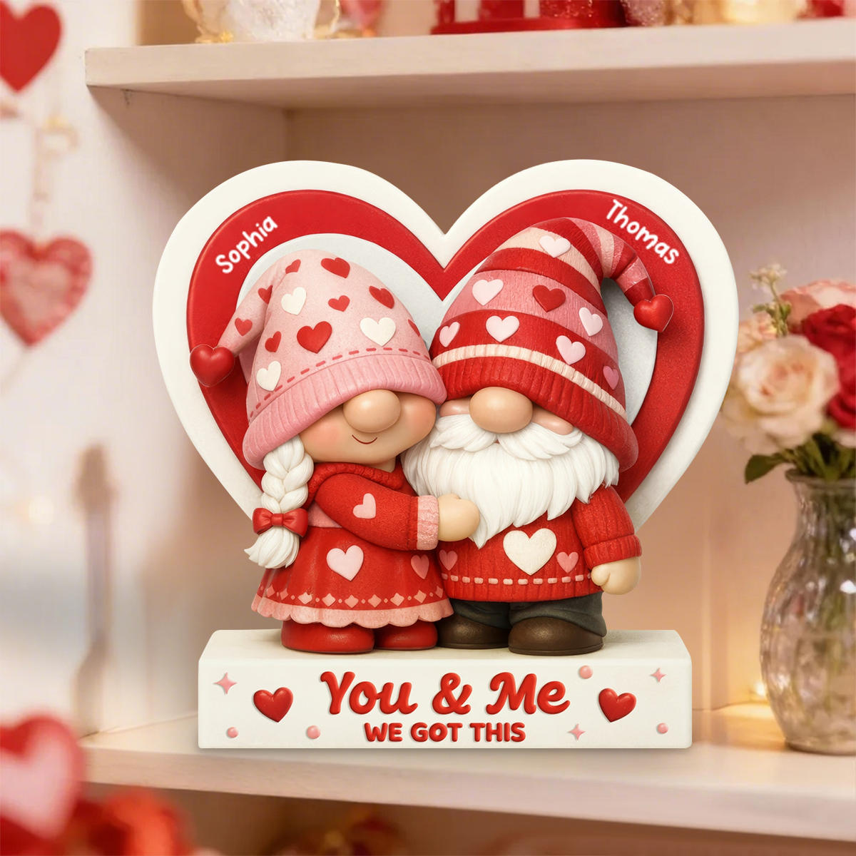 Eternal Love - Personalized Plaque For Couples,  Valentine's Day Gift