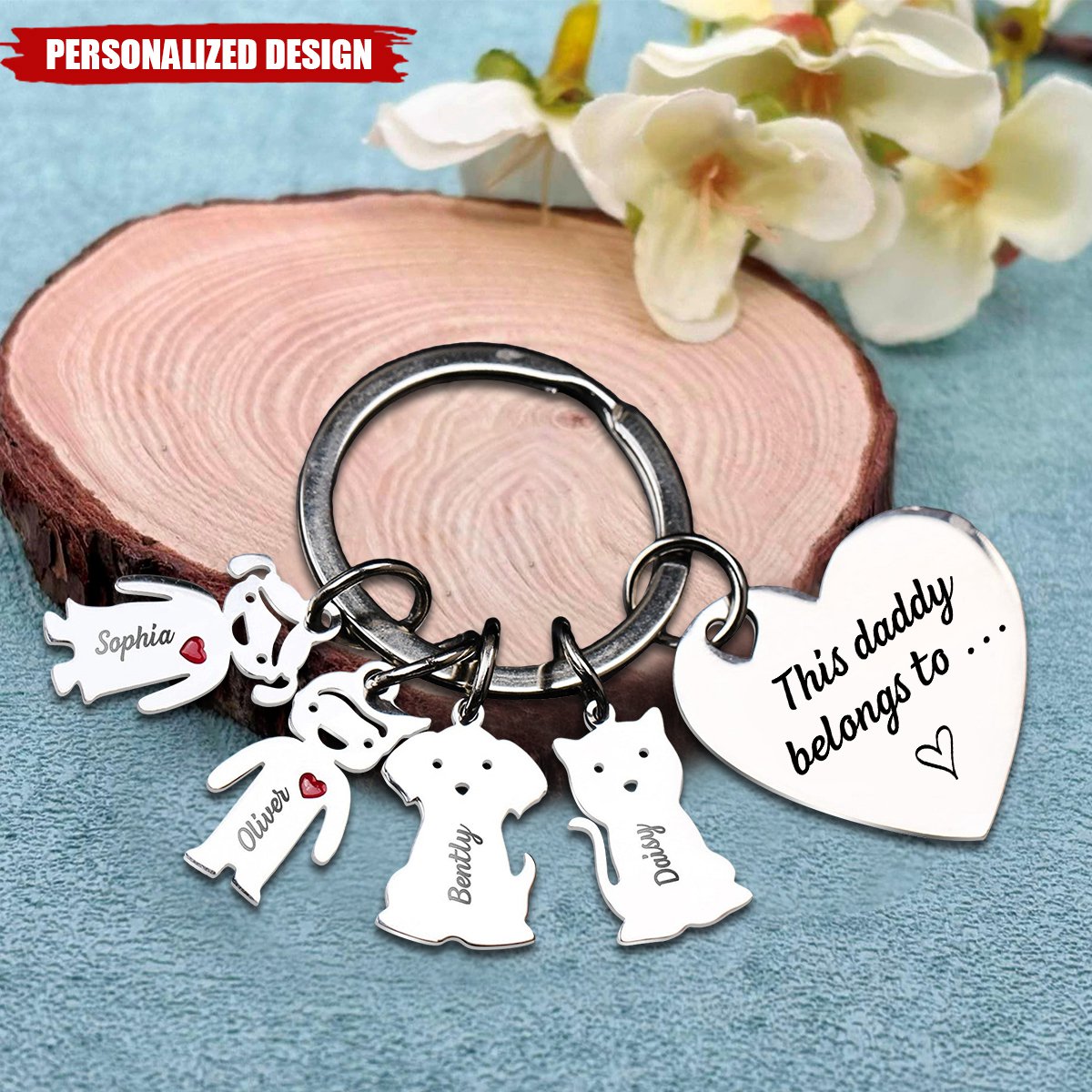 This Mommy Daddy Belongs To - Personalized Keychain, Gifts For Family