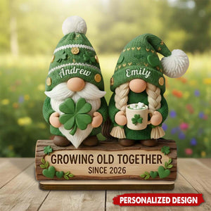 Personalzied St Patricks Day Couple Wooden Plaque