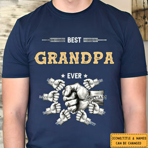Personalized Best Dad Ever T-Shirt,Gift For Dad,Grandpa
