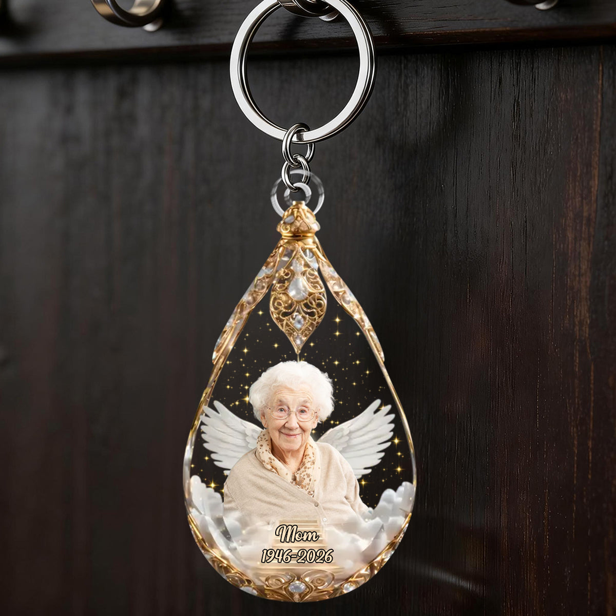 Personalized Acrylic Keychain, Memorial Gift For Loss Of Loved One