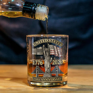 250th Anniversary - Personalized Whiskey Glass