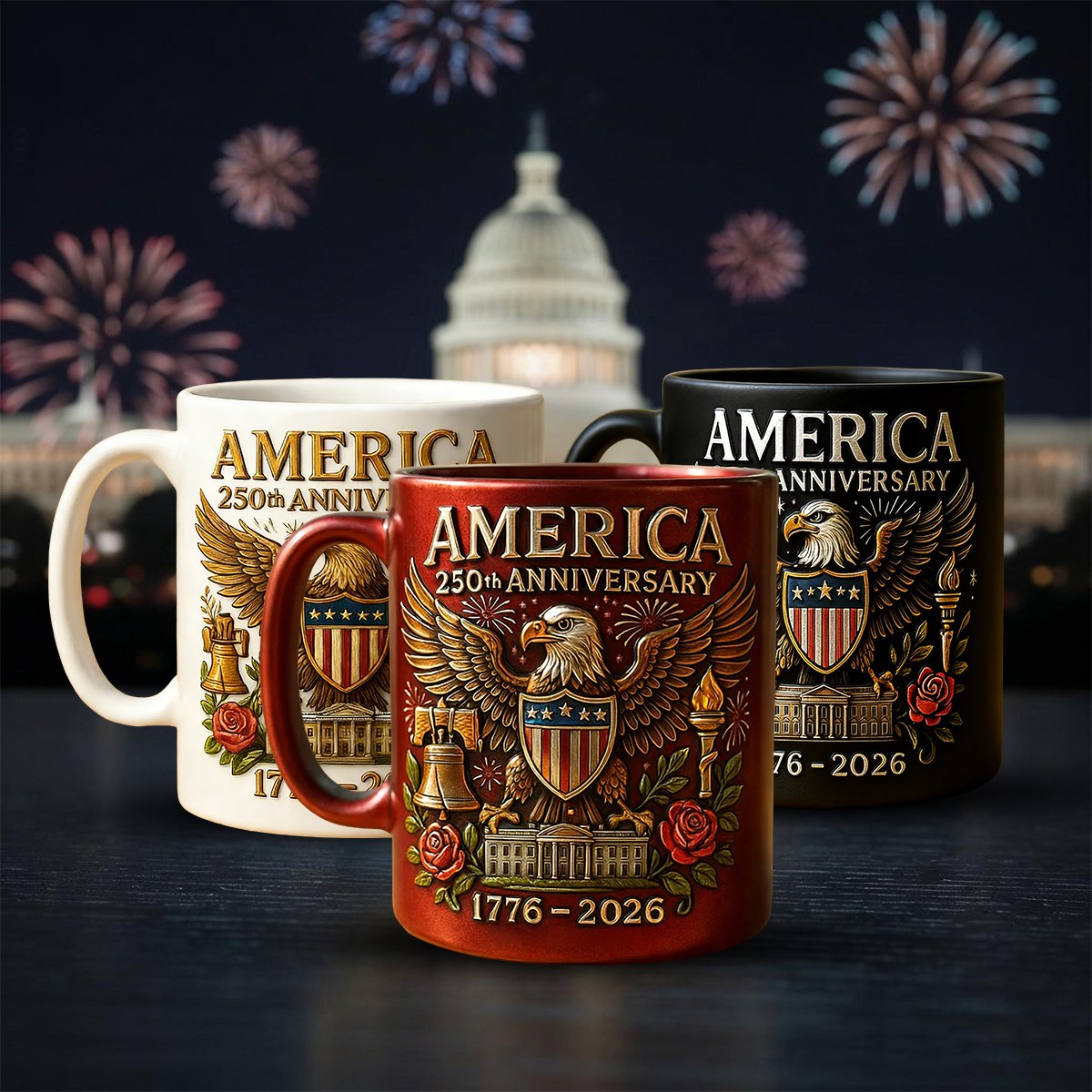United States 250th Anniversary America Mug