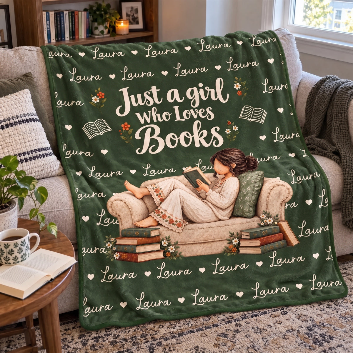 Personalized Blanket - Gift For Book Lovers - Stories I Carried