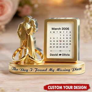Personalized Acrylic Couple Keepsake Plaque, Anniversary Gift