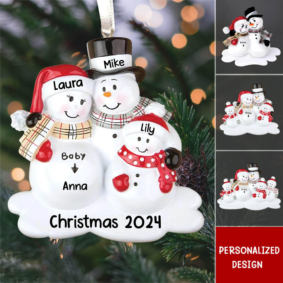 Welcome Newborn Family Christmas Gift Acrylic Ornament -  Pregnant Personalized Gift