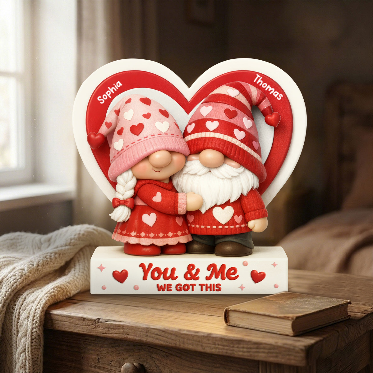 Eternal Love - Personalized Plaque For Couples,  Valentine's Day Gift