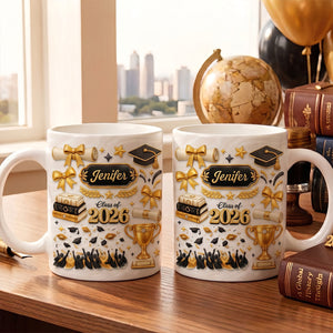 Personalized 2026 Graduation 3D-Effect Mug