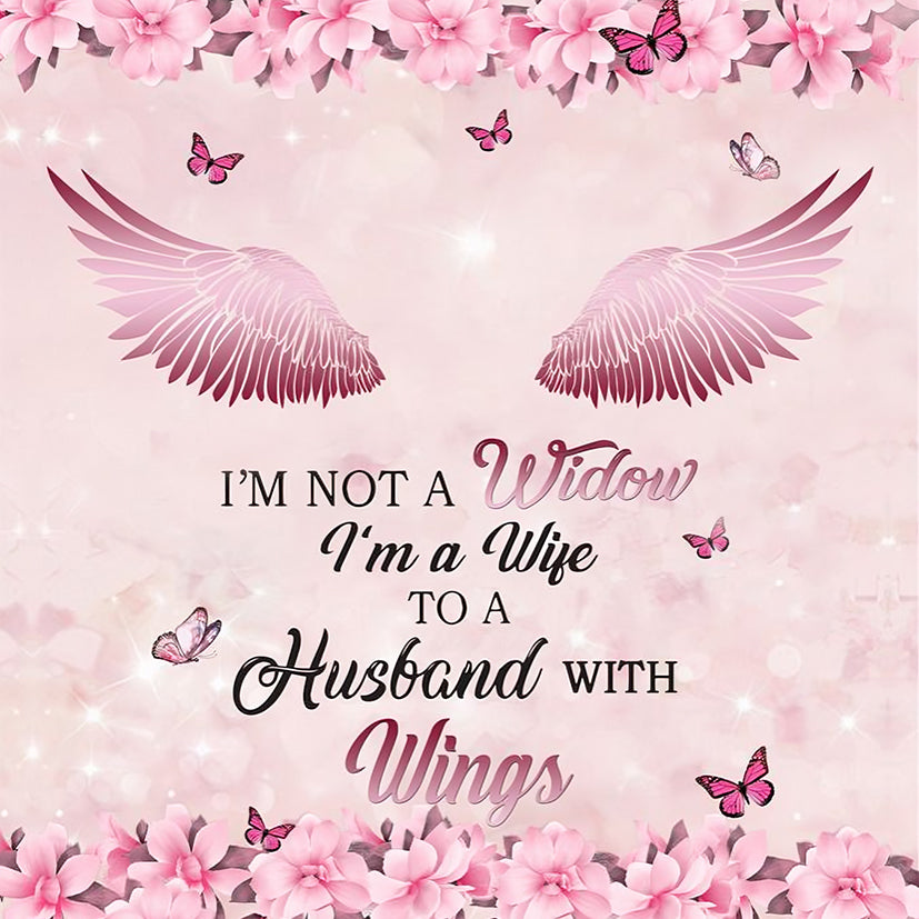 I'm A Wife To A Husband With Wings Personalized Memorial Bracelet With Birthstone