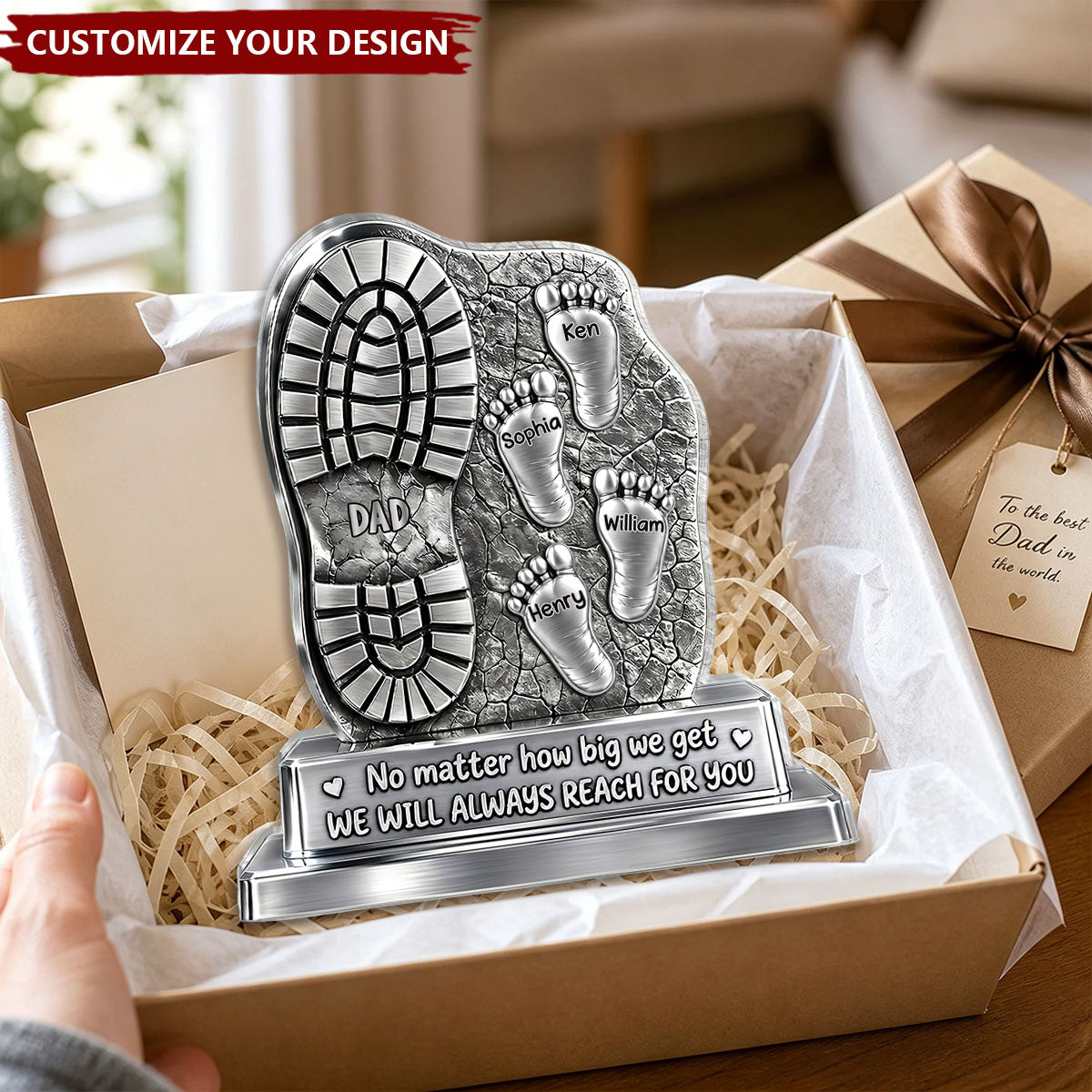 We Will Always Reach For You - Personalized Custom Shaped Acrylic Plaque