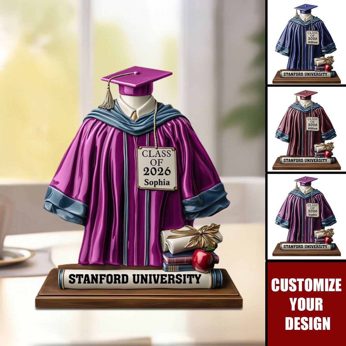 Class Of 2026 - Personalized Graduation Custom Shaped Acrylic Plaque