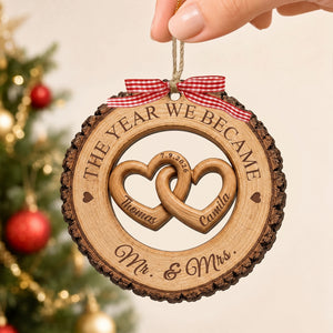 Personalized Couple Wedding Anniversary Ornament