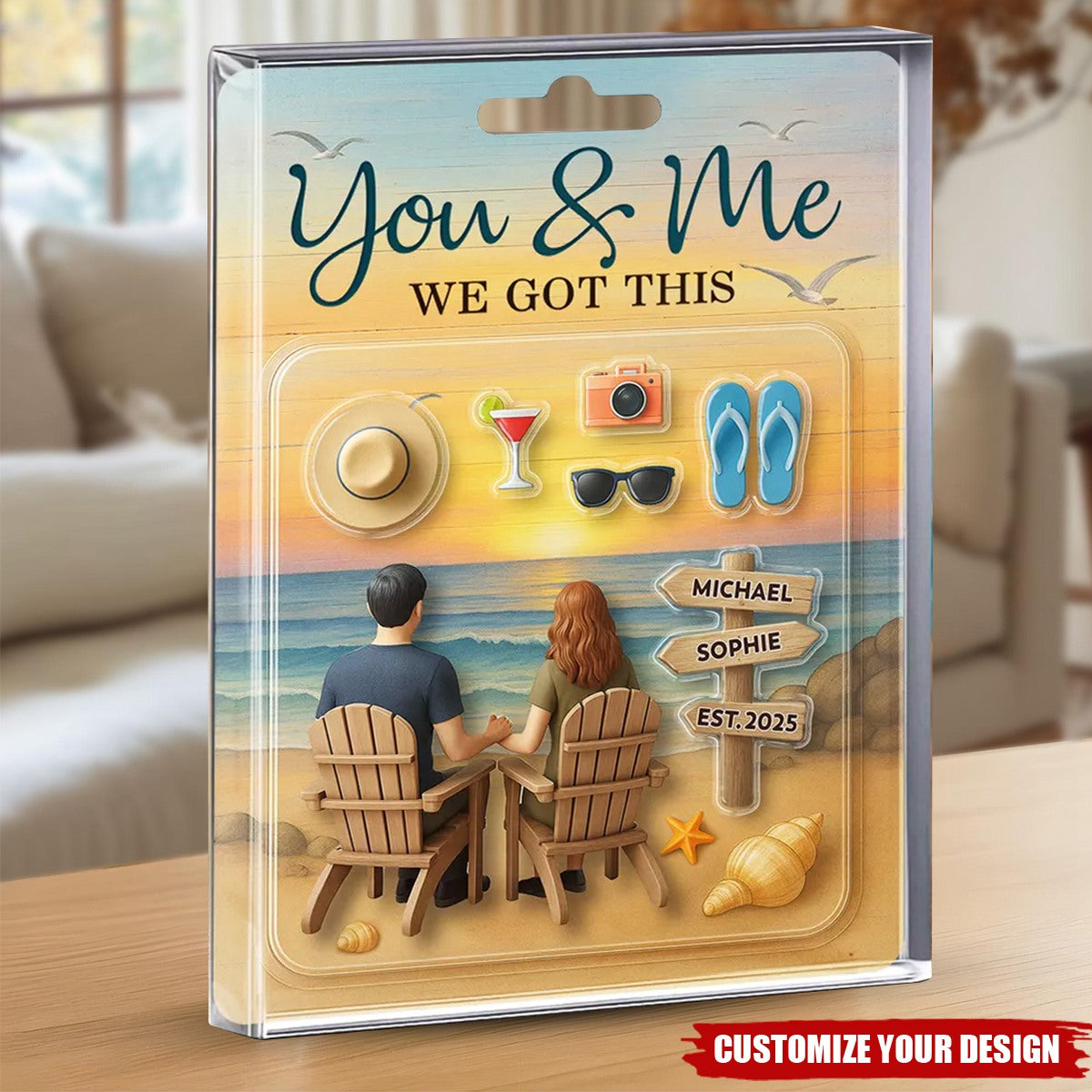 We Built A Life We Loved - Personalized Custom Acrylic Plaque