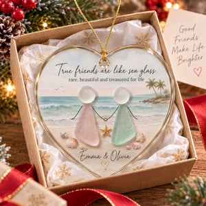 Personalized Best Friend Beach Friendship Christmas Ornament