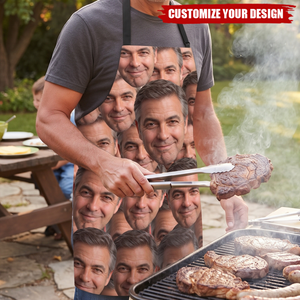 Custom Funny Face Gifts For Men Gifts For Women - Personalized Apron