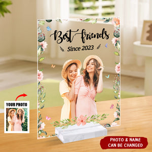 We Are The Best Friends Custom Photo Personalized Acrylic Plaque