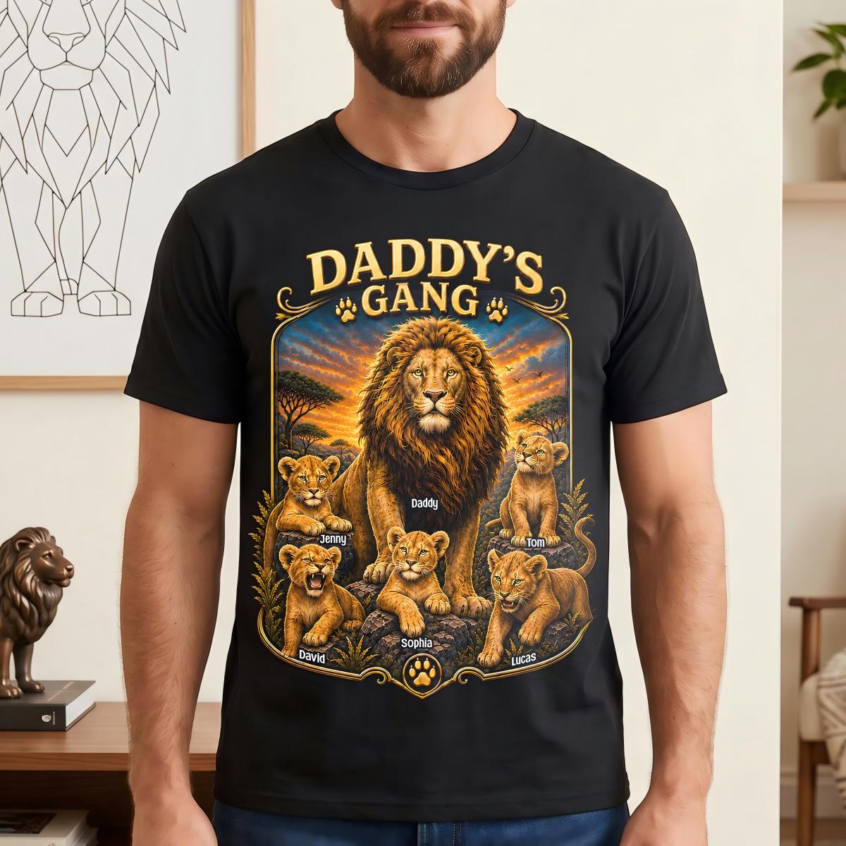 Daddy's Gang Shirt - Personalized Father's Day Gift For Dad