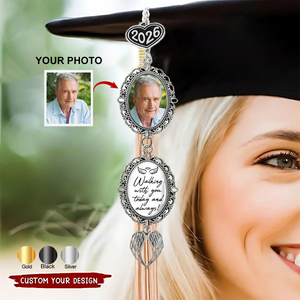 Walking With You - Custom 2026 Graduation Tassel Photo Charm