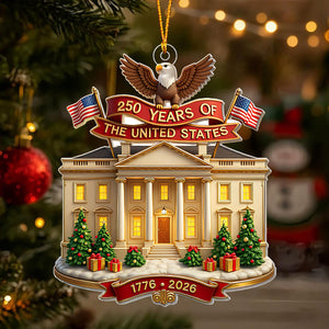 250 Years of America Acrylic Ornament, 250th Anniversary 1776–2026