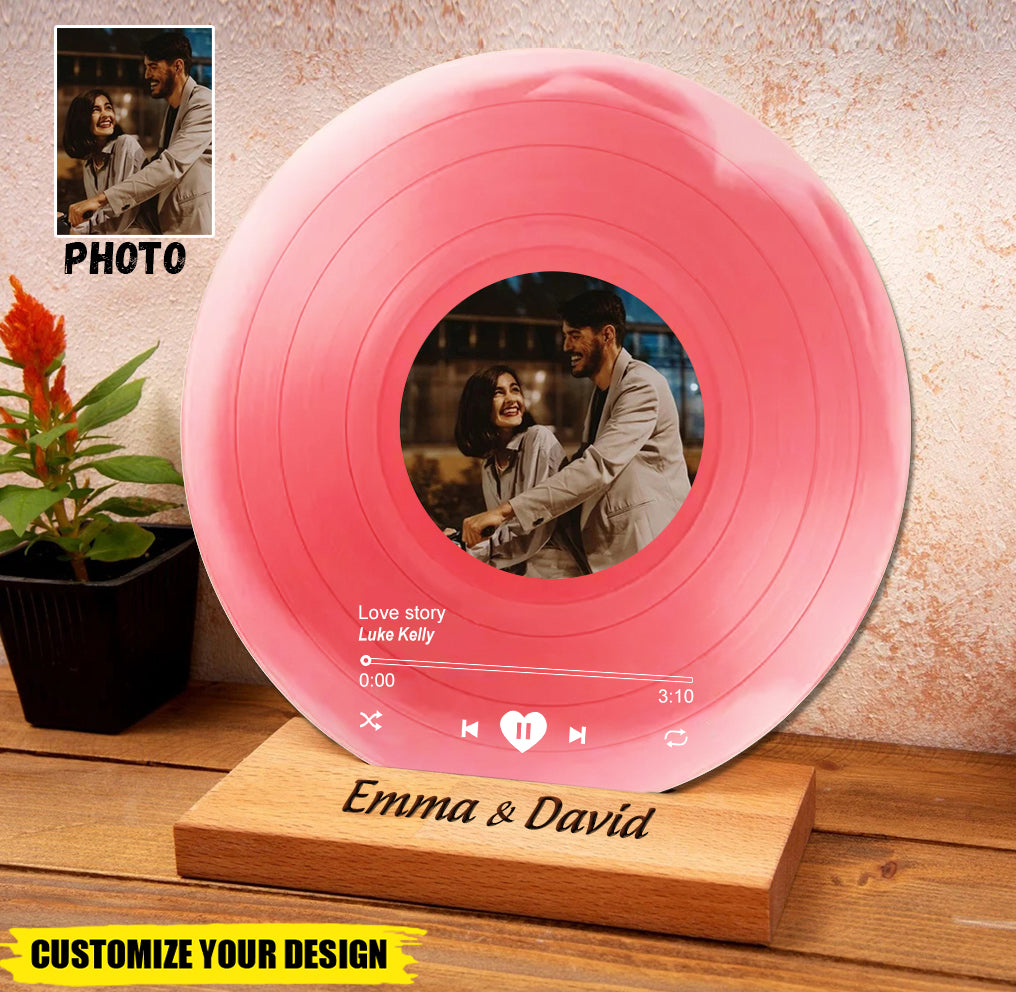 Couple Favorite Song Personalized Vinyl Record Acrylic Plaque