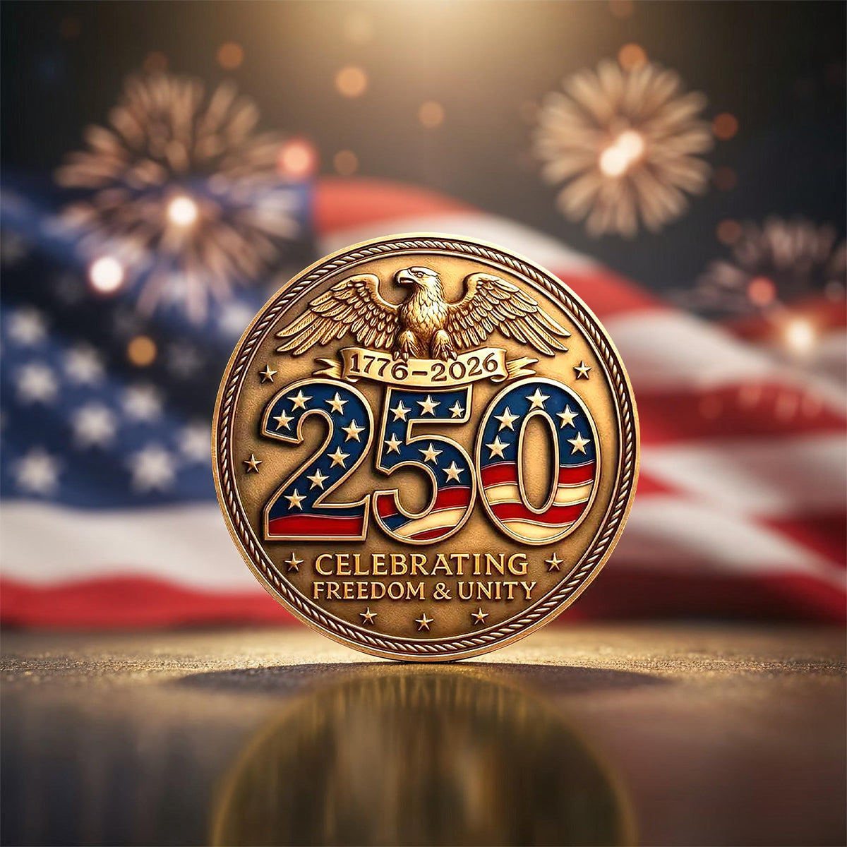 1776-2026, 250TH Anniversary U.S.A. Commemorative Coin
