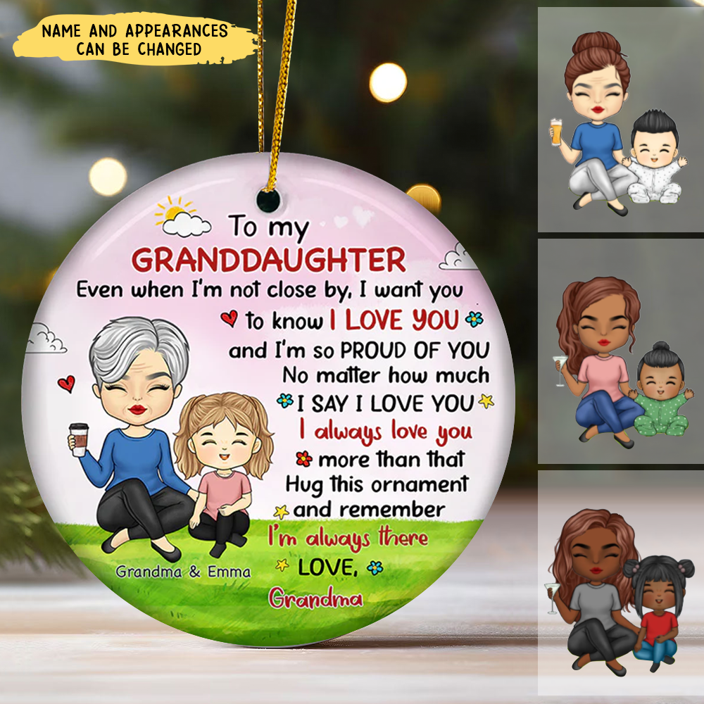 I'm So Proud Of You - Family Personalized Ornament - Christmas Gift For Grandma