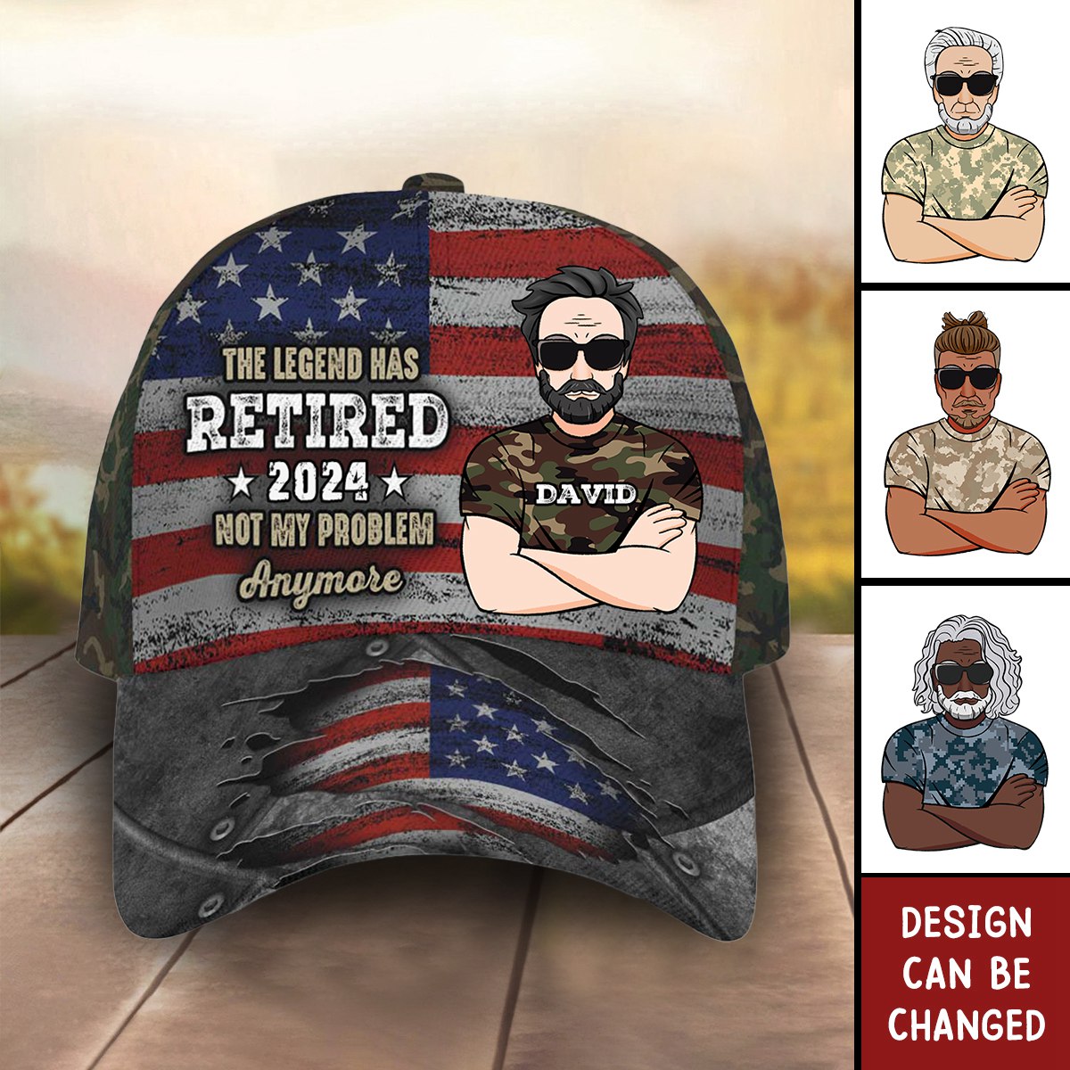 Retirement Gift For Grandpa The Legend Has Retired Personalized Cap