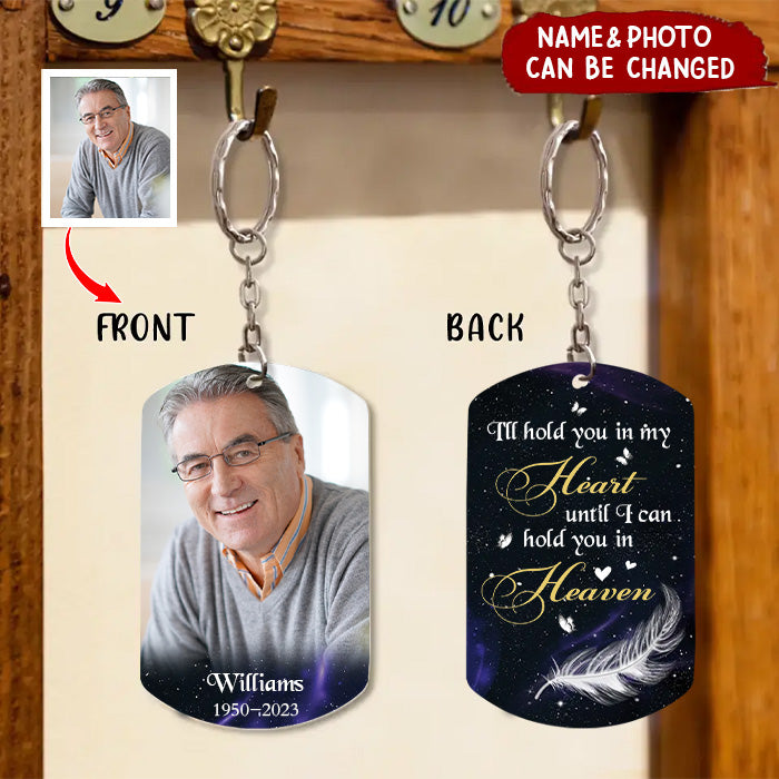 Custom Personalized Memorial Photo Aluminum Keychain - Memorial Gift Idea - If Love Could Have Saved You You Would Have Lived Forever