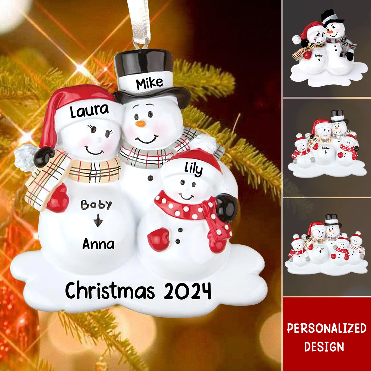 Welcome Newborn Family Christmas Gift Acrylic Ornament -  Pregnant Personalized Gift