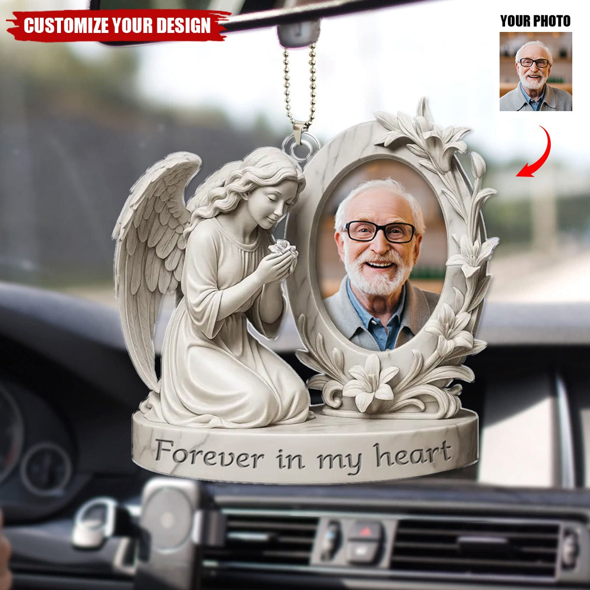 Custom Photo Acrylic Ornament - Personalized Memorial Sympathy Gifts