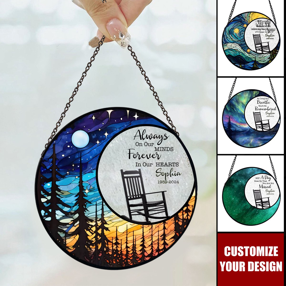 The Sky Looks Different - Personalized Window Hanging Suncatcher