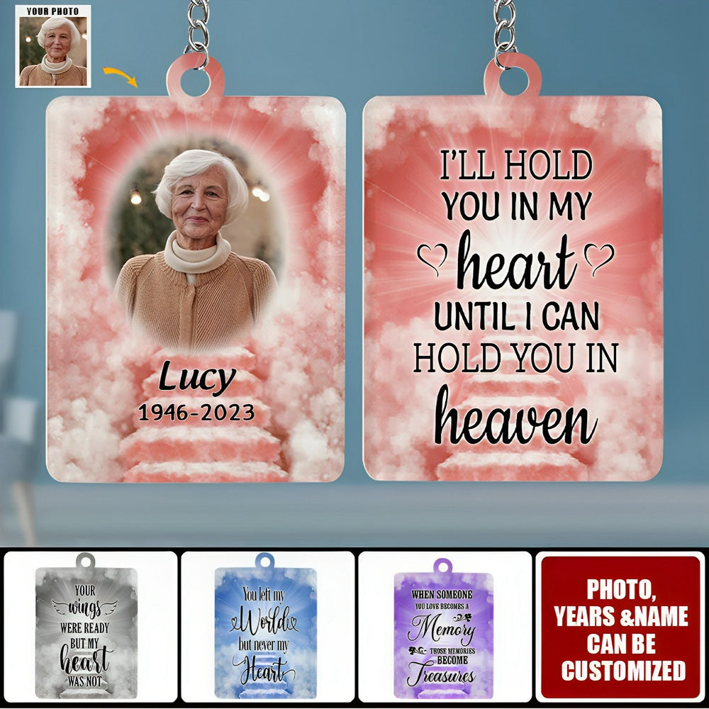 Personalised Memory Keyrings-Memorial Keyring-Custom Memory Gifts