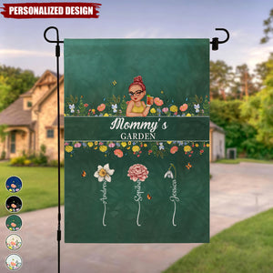 Personalized "Mommy’s Garden" Garden Flag, Gift For Mother's Day