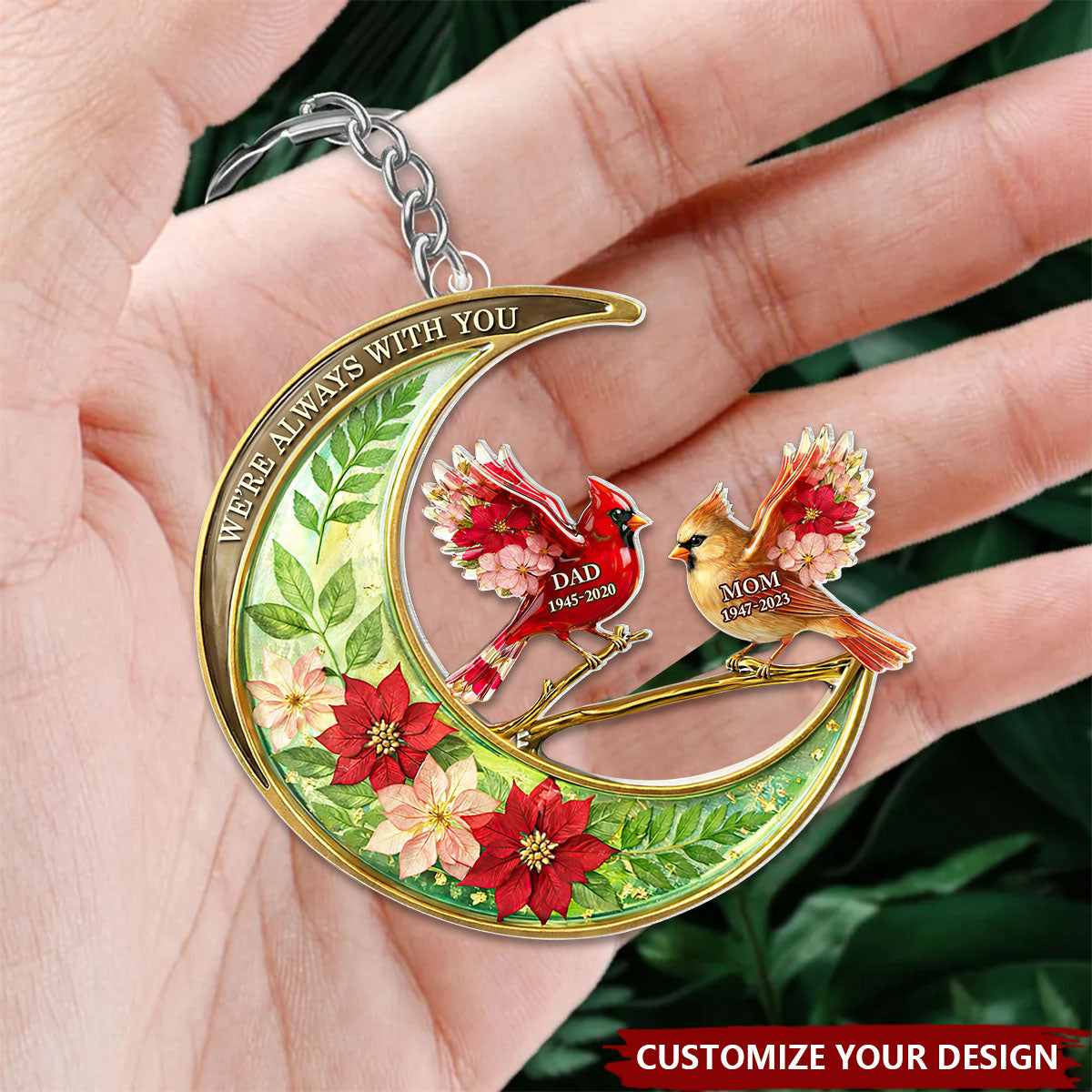 I'm Always With You - Personalized Memorial Keychain