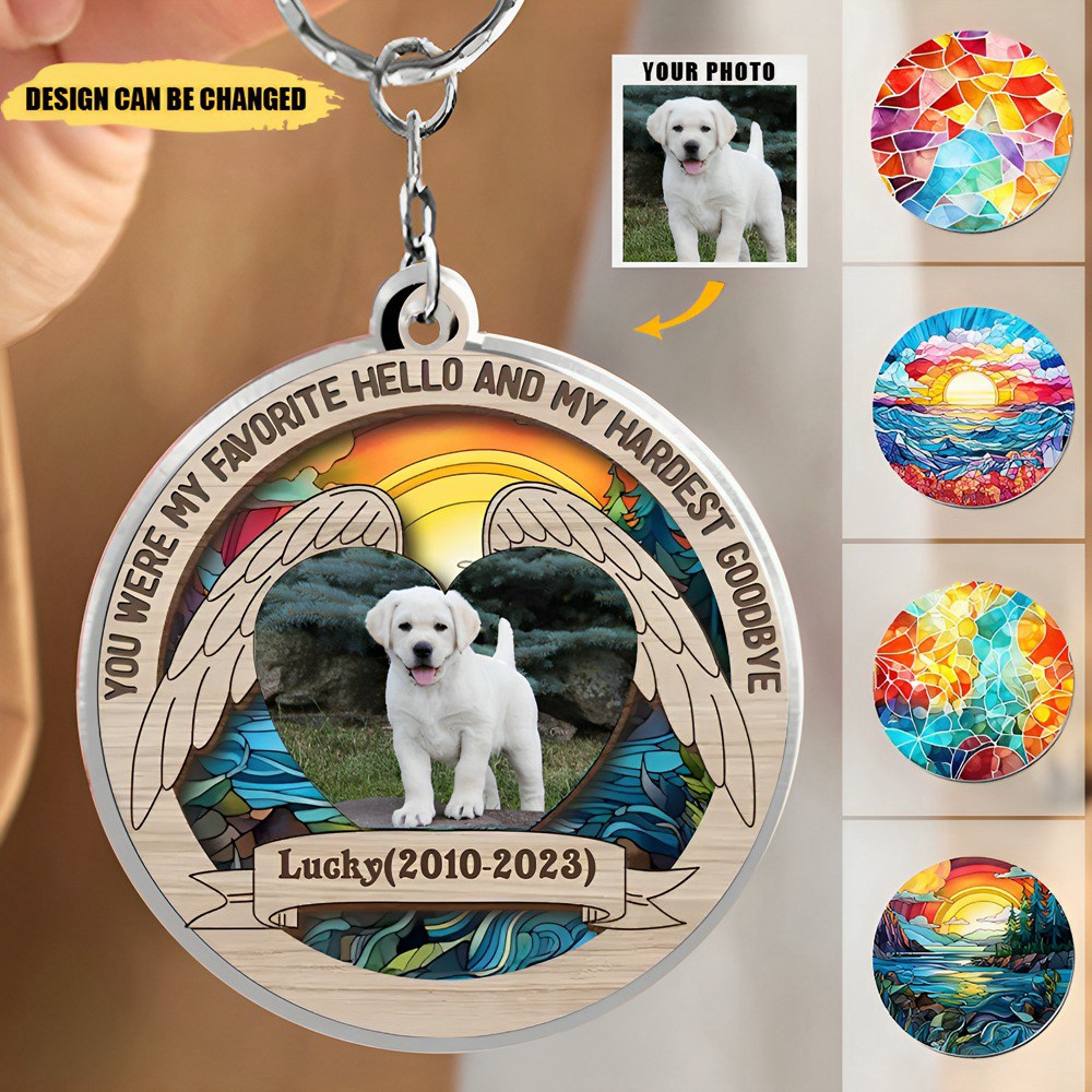 I Loved You Your Whole Life I'll Miss You For The Rest Of Mine-Custom Personalized Memorial Pet Photo Acrylic Keychain