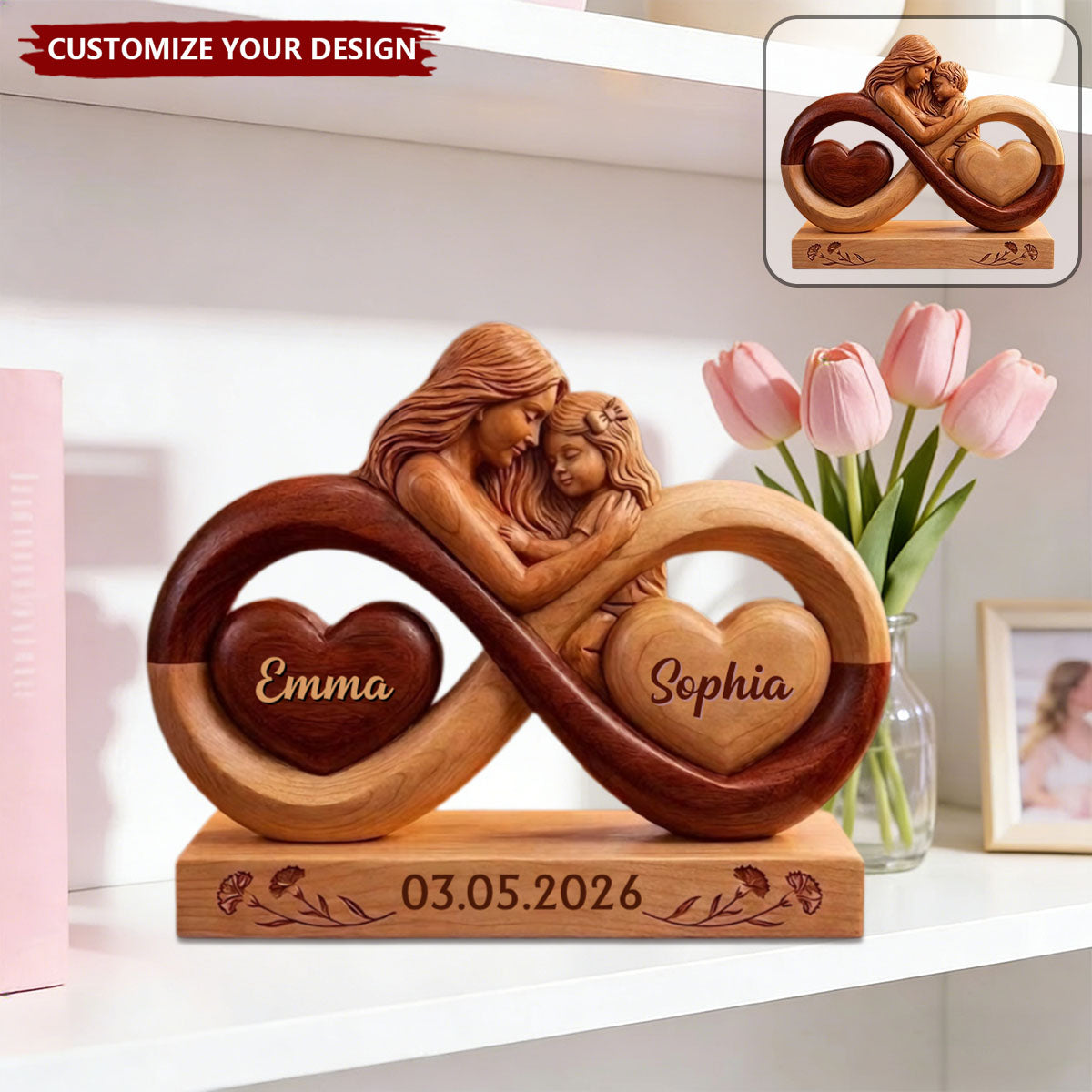 Personalized Mother's Infinite Love Plaque - Gift For Mom