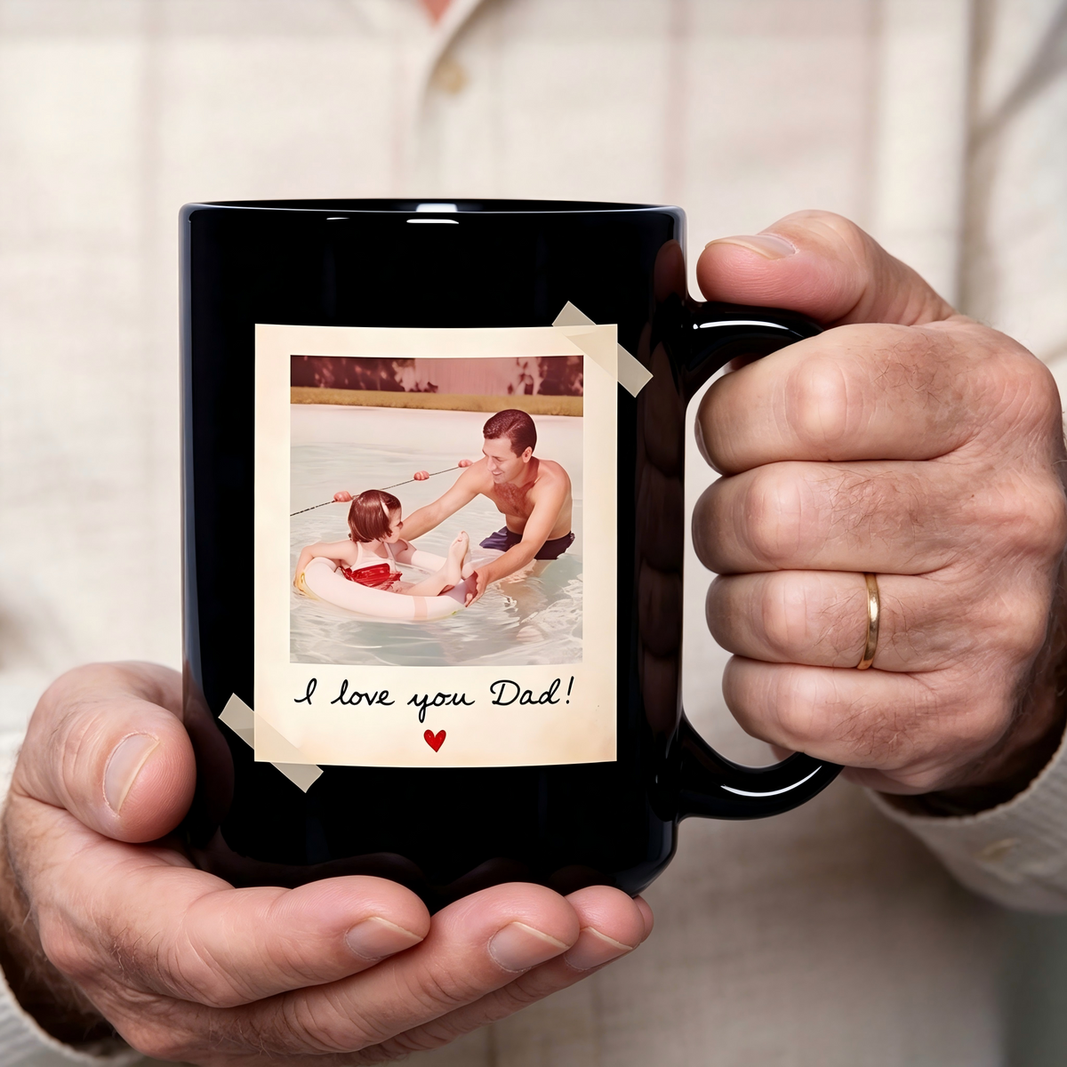 Custom Dad Photo Coffee Mug, Fathers Day Gift for Dad