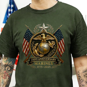 United States Marine Corps 250th Anniversary T-shirt, Gift For Him