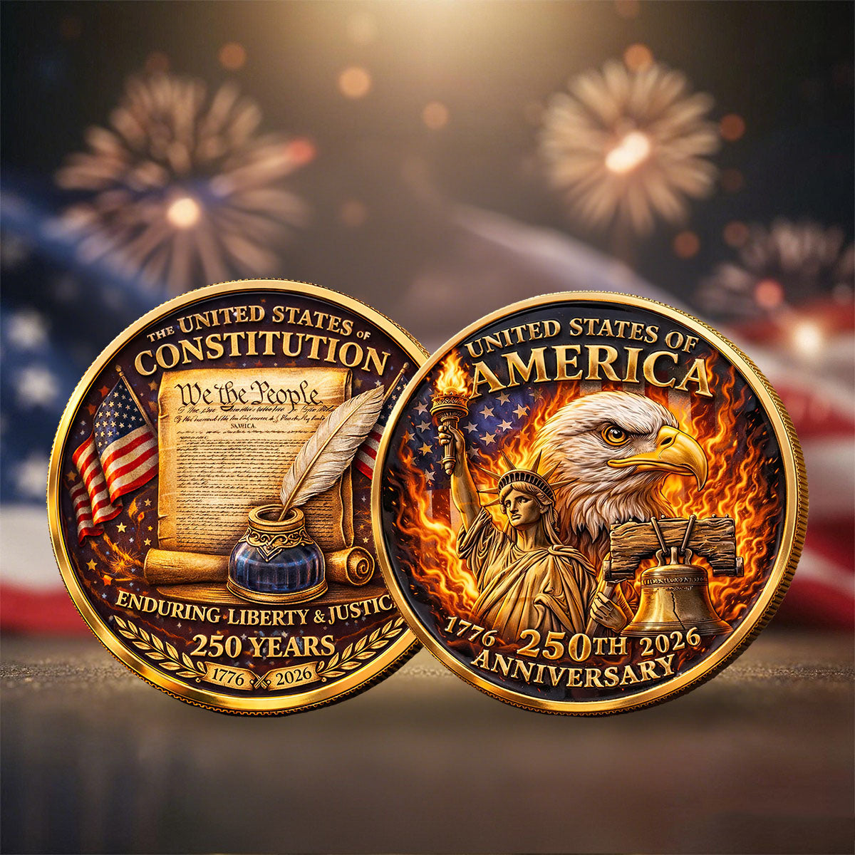 America 250 Semiquincentennial Commemorative Coin