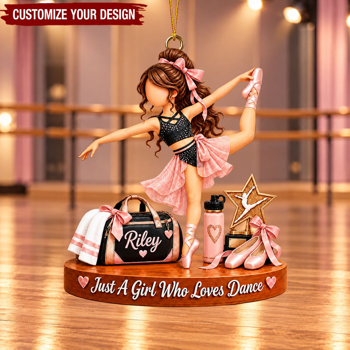 Personalized Dance Christmas Ornament, Just a Girl Who Loves Dance