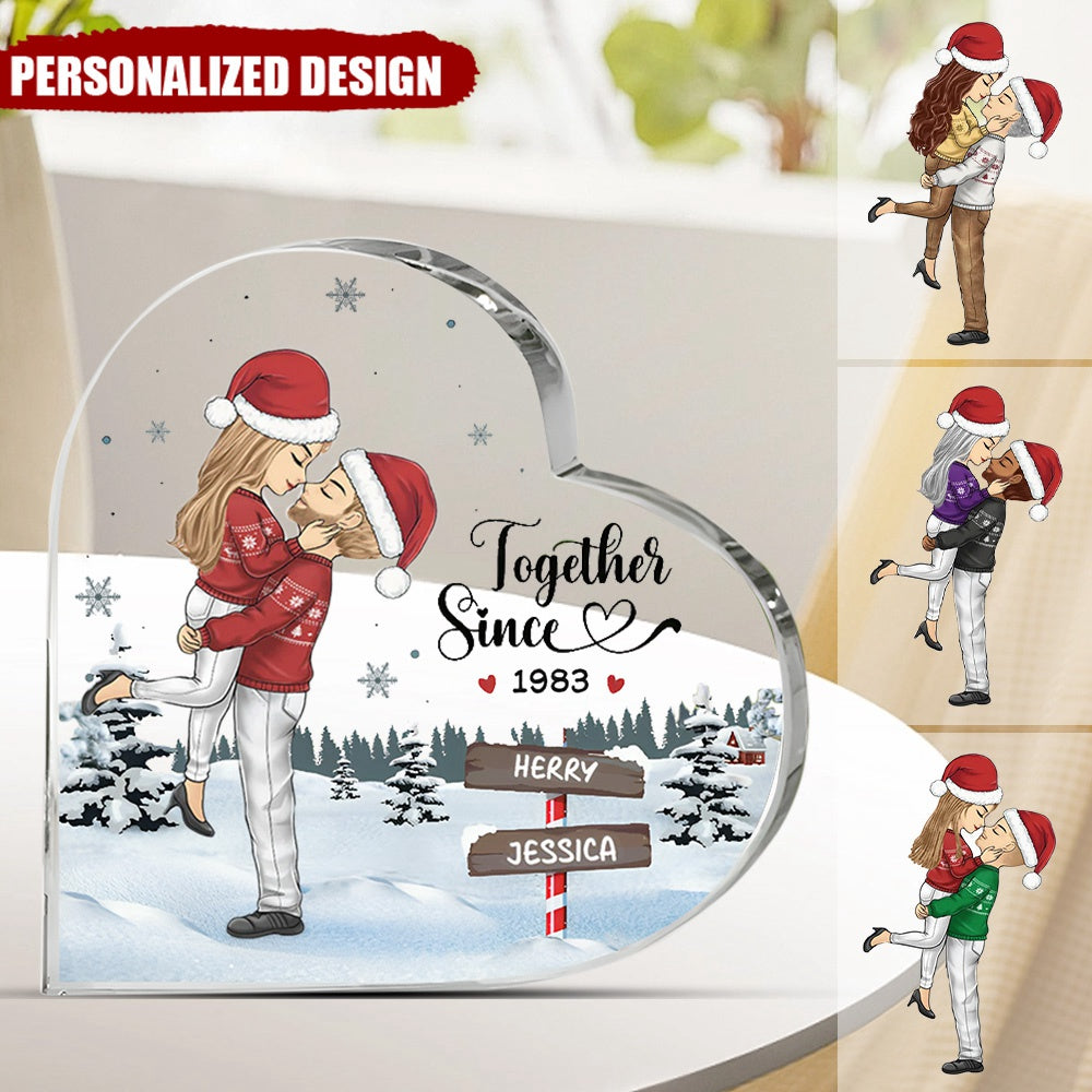 You&Me We Got This Personalized Couple Custom Heart Shaped Plaque